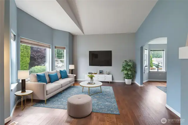 Living room  Virtually staged