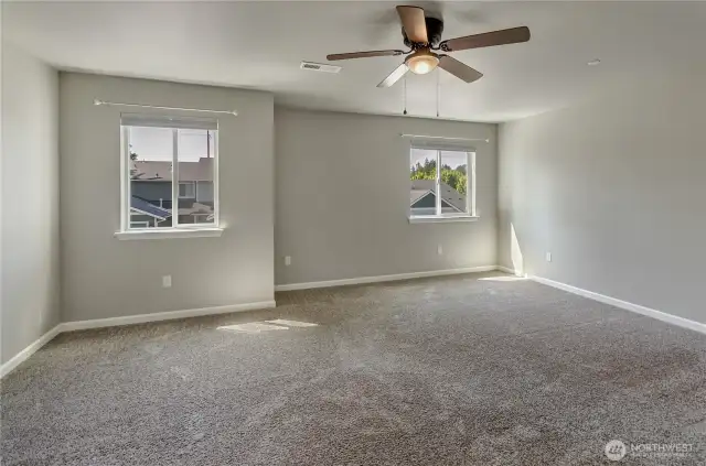 Massive primary bedroom