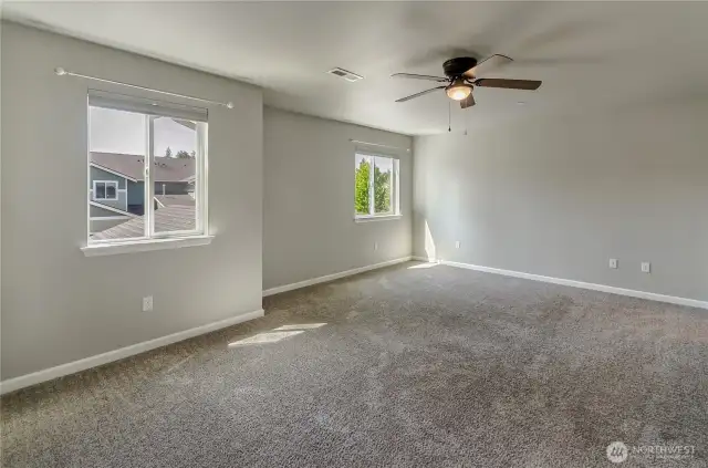 Massive primary bedroom