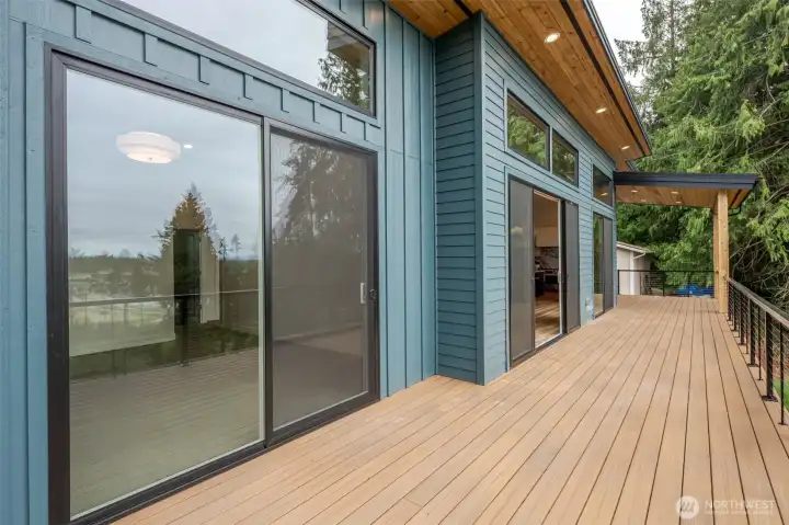 Primary bedroom opens to the views