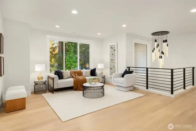 Landing Area: Exceptionally spacious—could easily serve as a second living room.