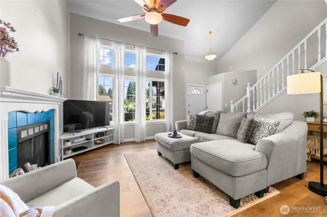So many windows in this stunning, custom-built home