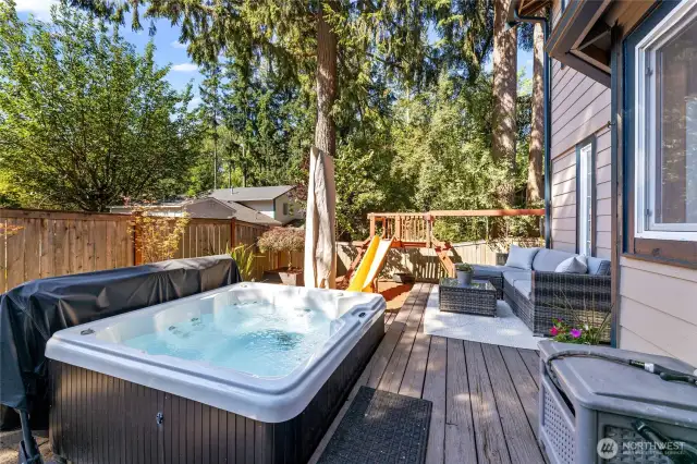 Hot tub stays with home