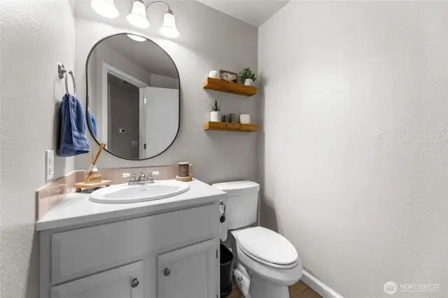 Main floor half bath