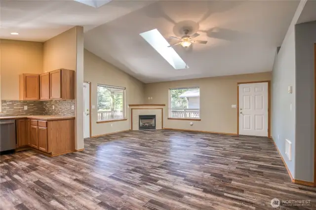 Comfortable layout for entertaining guests.