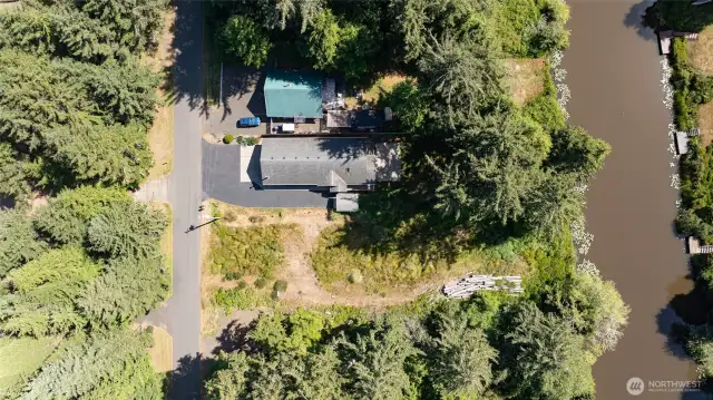Bird's eye view of the home
