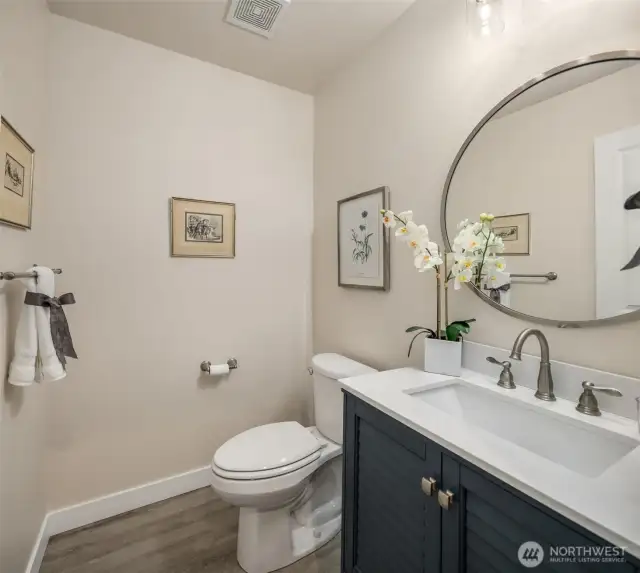 Half bath on main floor