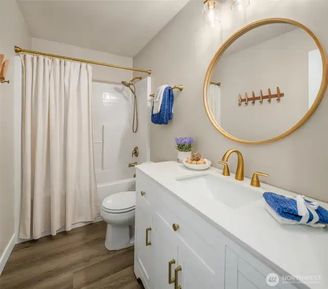 Gorgeous updated guest bath