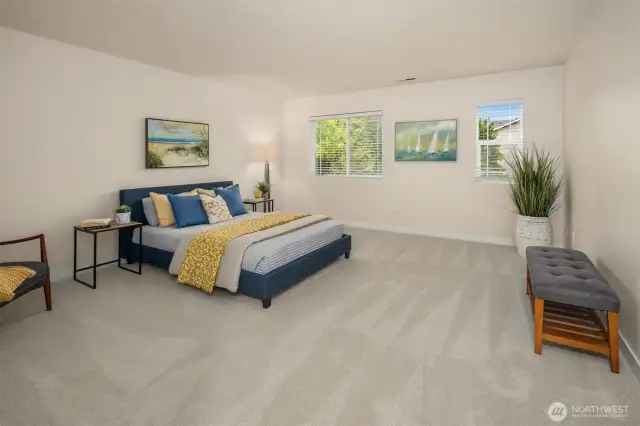 Large primary bedroom