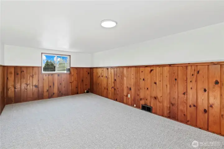 very large room can also be used as another rec room