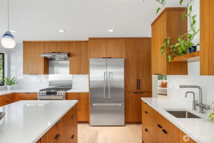 High end stainless steel appliances