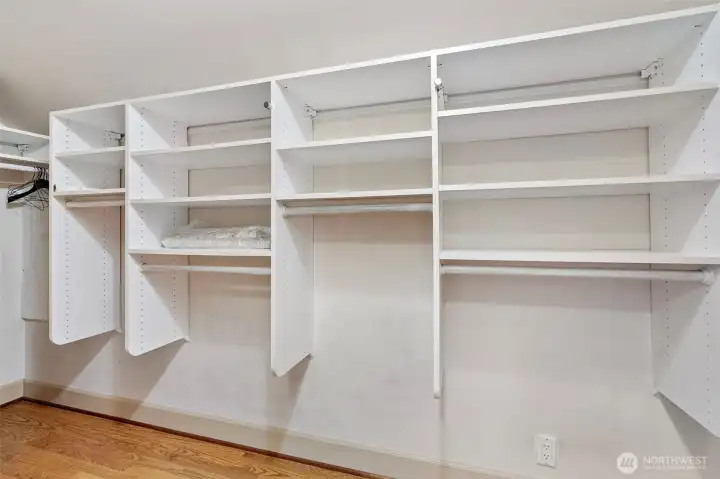 and a large walk-in closet.