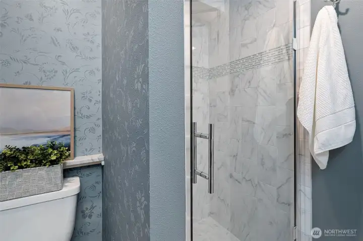 3/4 bath located on basement level