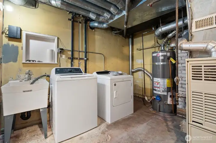 Basement laundry