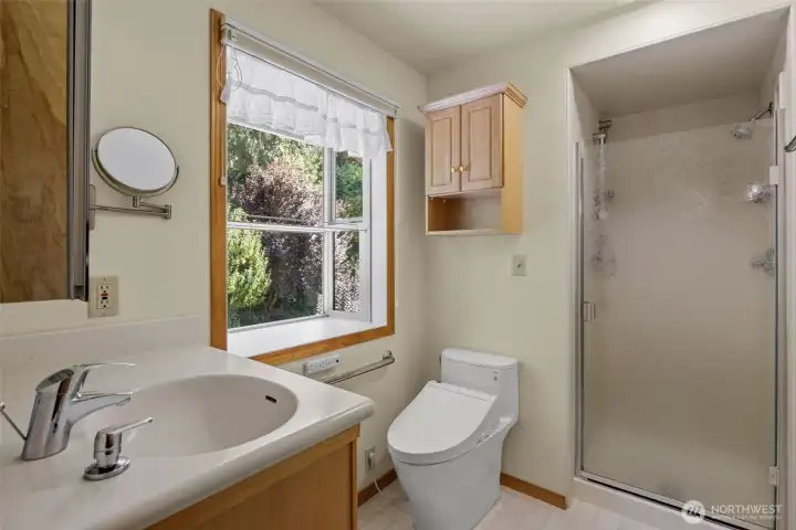 Sun-Filled Primary Bath with a Spacious Bay Window
