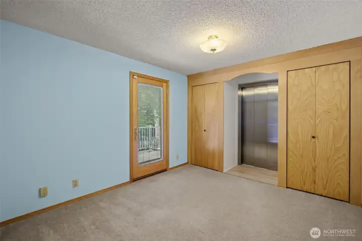 Elevator Access Conveniently Viewed from the Upper Level