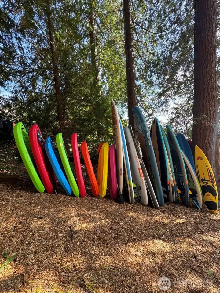 Bring your own water toys!