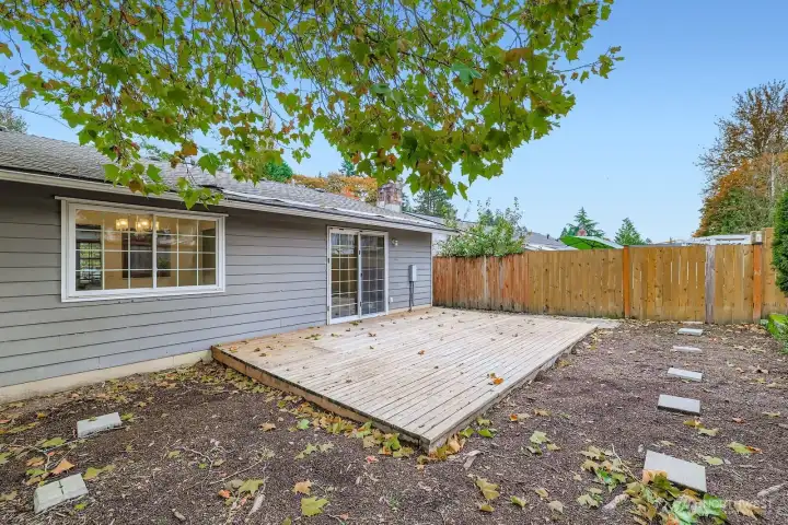 Huge BBQ deck off family room and kitchen. Great for playing and entertaining!