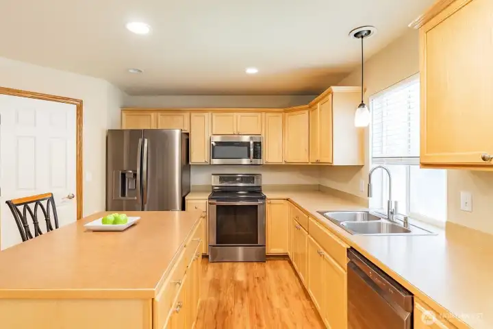 Kitchen virtually enhanced