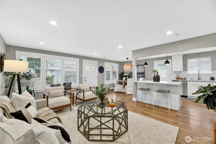 Bright open living area