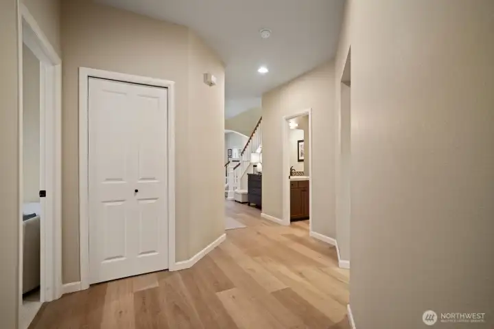 Spacious main floor and tall ceilings.