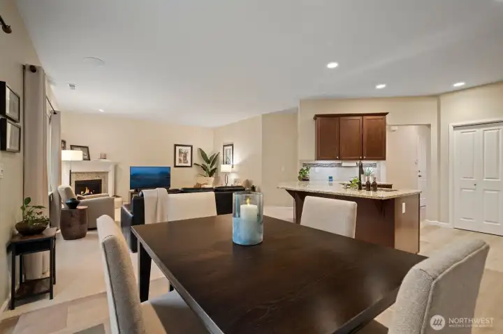 One continuous space!