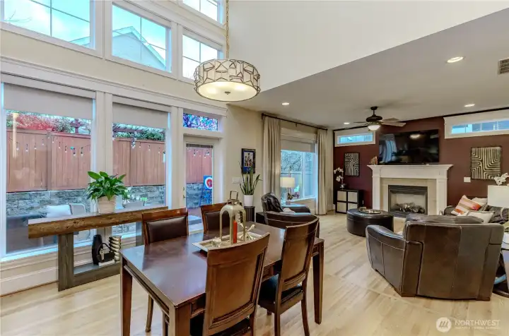 Dining into living rm