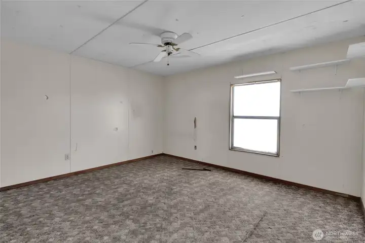 Second bedroom in the singlewide trailer.