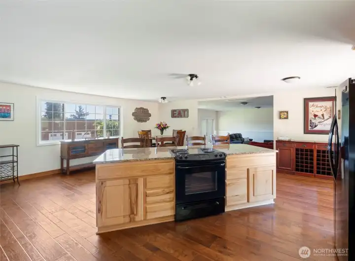 Large kitchen island
