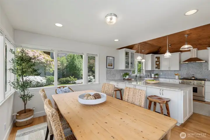 Kitchen and dining area
