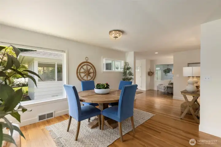 Space for dining or an office