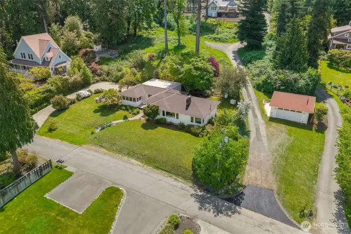 A very special property on a wide lot.