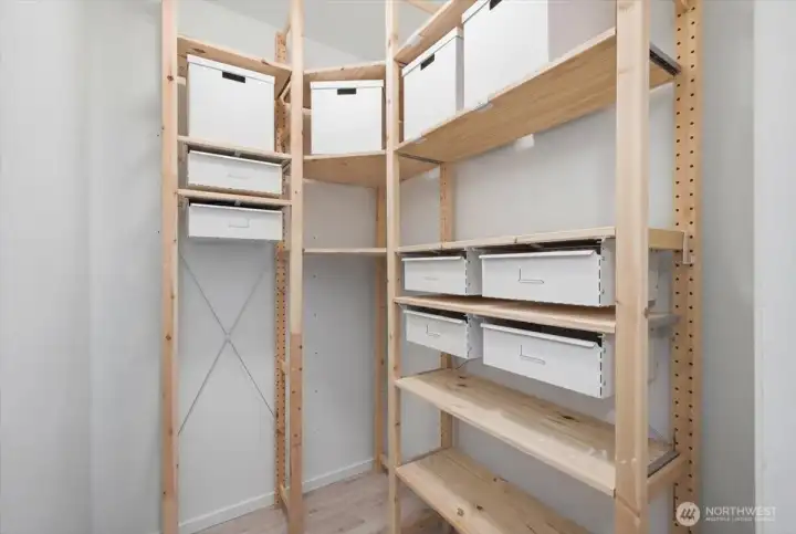 One of many storage closets.
