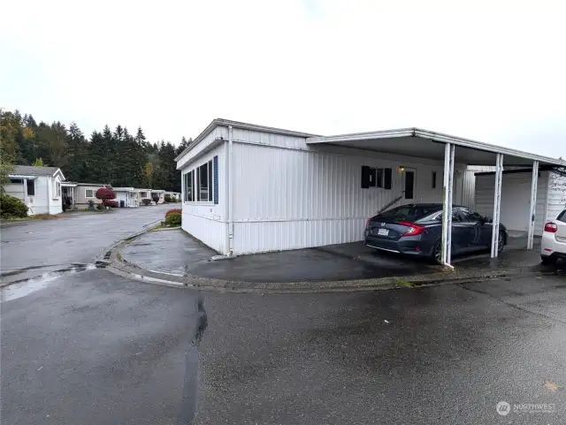 Attached carport