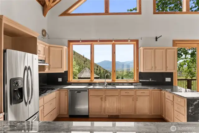 Kitchen is open to dining and living area making it a great gathering space.