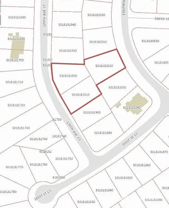 Three Adjacent Parcels        27181 Sq Ft