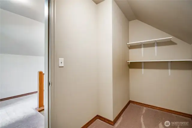Upstairs storage room