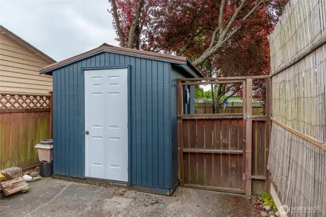 The garden/tool shed.
