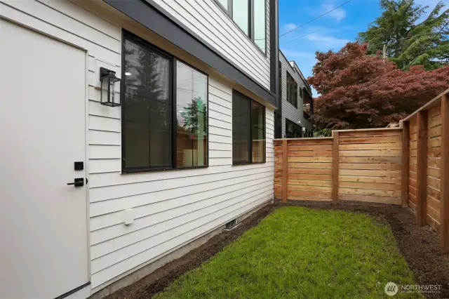 Fenced Yard Space, Mechanical Room with Storage