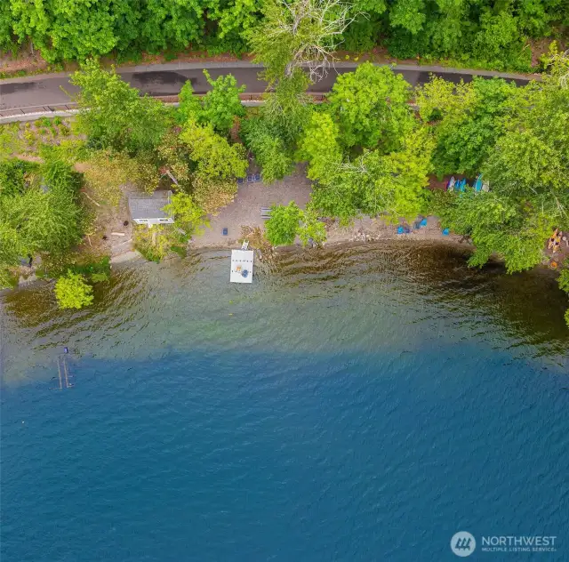 Private Community Beach on Lake Sammamish
