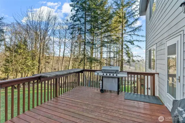 Deck Entrance from Kitchen/Dining Room (main level)