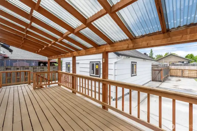 Dream of all the memories you can create hanging out on the back porch.