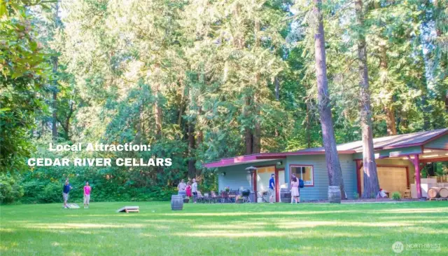 Amazing location includes local attractions such as the Cedar River Cellars.