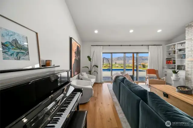 Great room with LVP flooring