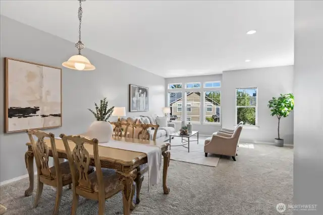Space for a formal dining space if you'd like. Or use it for anything else you'd like: home office, crafting space, piano.