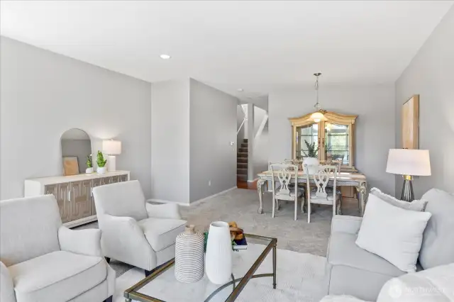 Another look at the very large 23 x 16 living/dining room space.