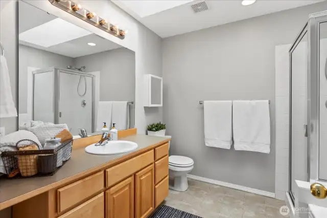 Primary Bath - 5 piece with Skylight
