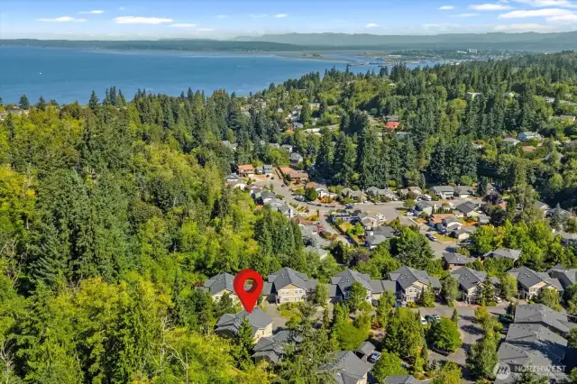 Harborview Park is a 17 min walk on sidewalks. Amazing Possession Sound views!