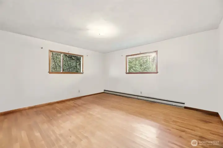 Primary bedroom with beautiful cedar closet