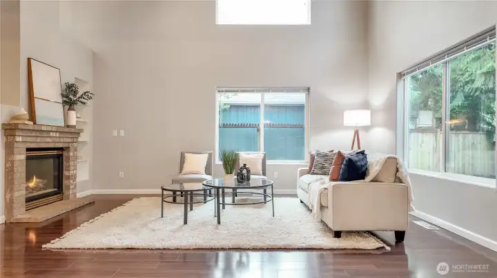 Spacious & Open Great Room With Fireplace